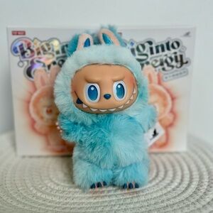 THE MONSTERS - Big Into Energy Labubu Vinyl Plush Pendant - HOPE (Blue)